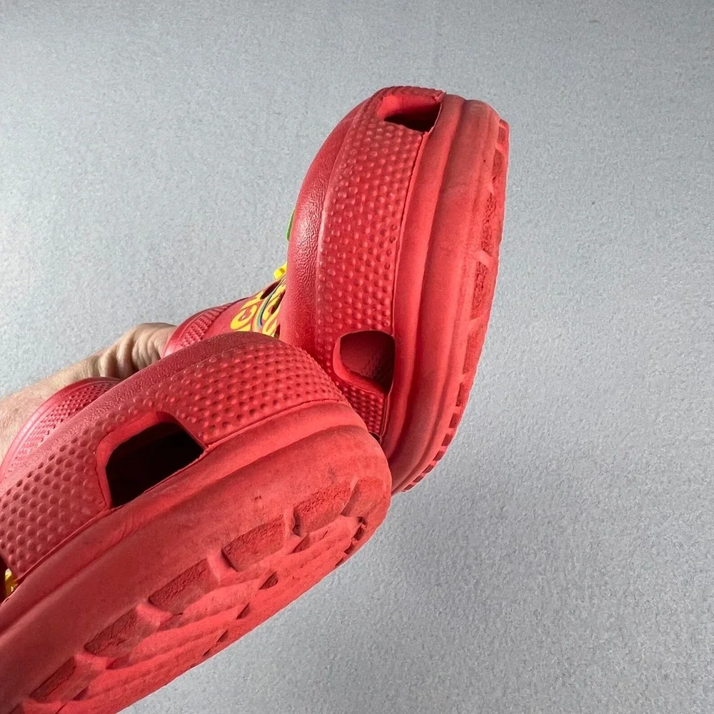 Crocs Classic Clogs Men 13 Red Lucky Charms Cereal Jibbitz Rainbow Shoes 80s 90s